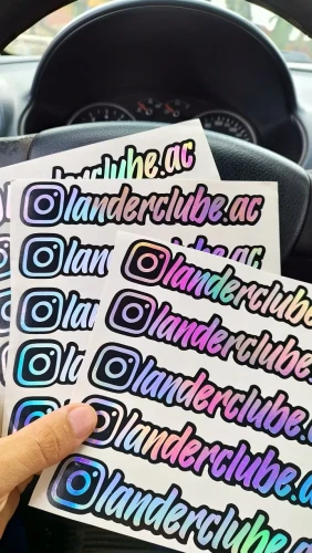 Adesivo @ holográfico