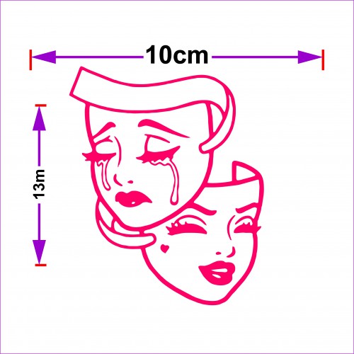 adesivo chora agora ri depois menina