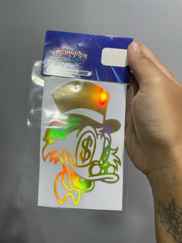 Adesivo Tio patinhas dourado