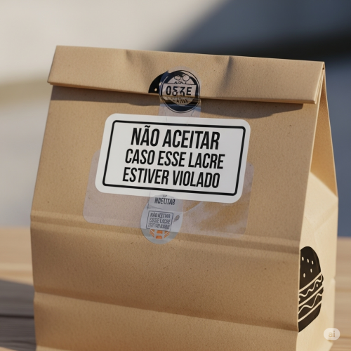 Adesivo lacre de segurança para Delievery